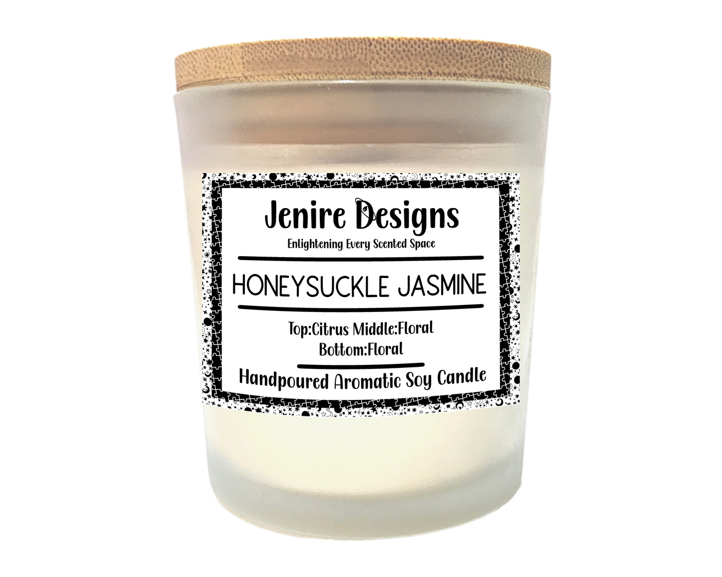 Let your space bloom—soft, bright, and utterly captivating.
Experience a fragrance that transports you to sunlit Southern gardens with our Honeysuckle Jasmine Candle—an artisan-crafted wick candle designed for both elegance and sensory delight.
Scent Profile That Blooms:
Top Notes: Lemon & Ginger awaken the senses with bright, zesty freshness.
Heart Notes: Jasmine and Honeysuckle weave a dreamy, honey-sweet bouquet.
Base Notes: Violet, Powder, Amyris, and subtle Wood add depth and gentle warmth.&nb