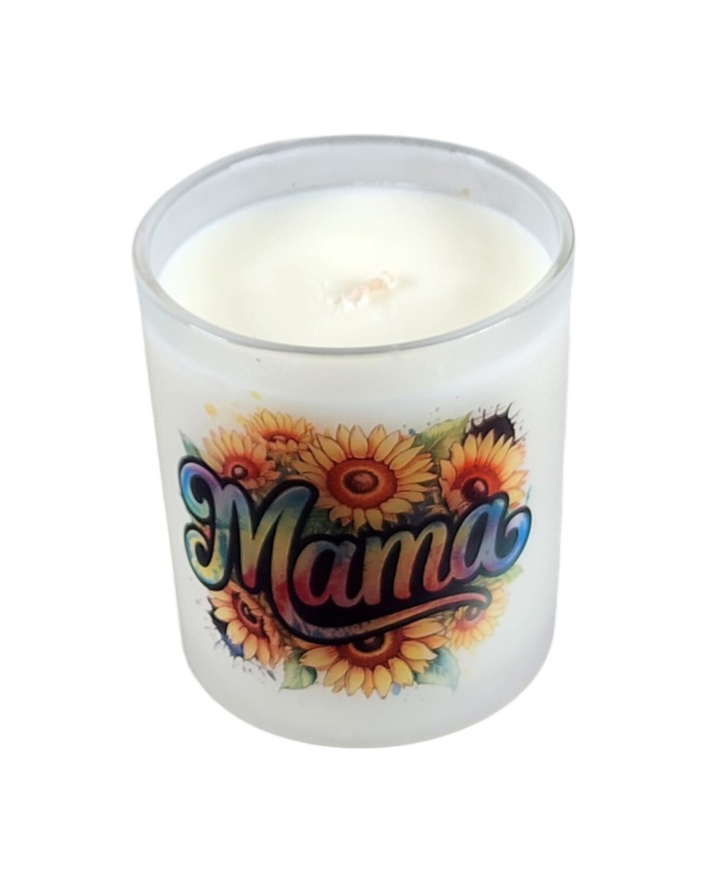 Mama | Agave Nectar Type Soy Candle | 8 oz | Sublimated Glass Jar | Jenire Designs
