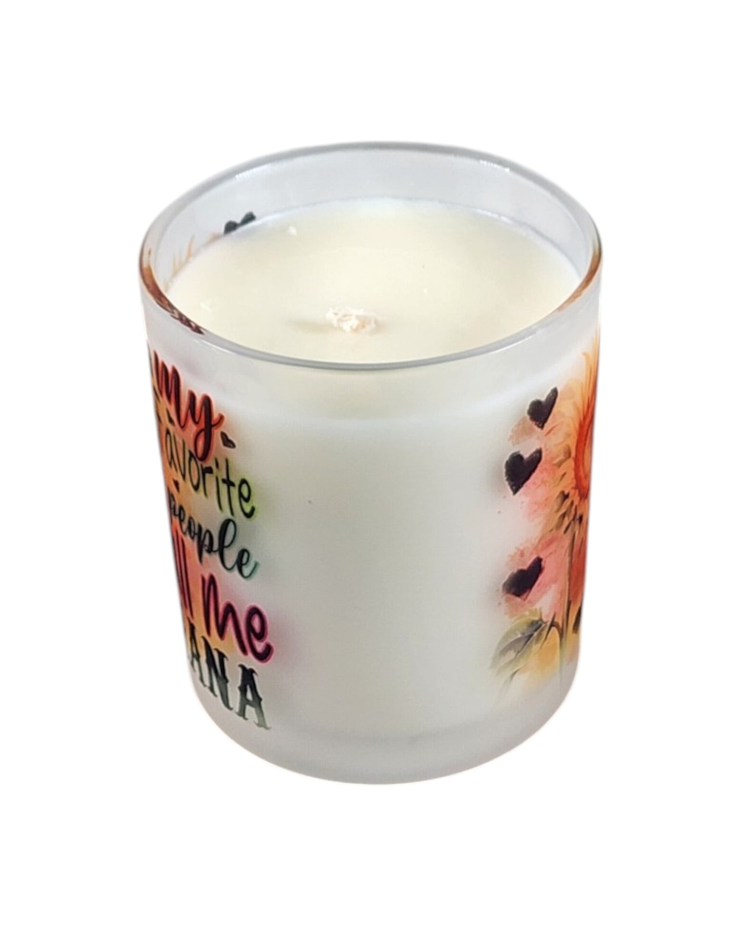 My Favorite People Call Me Nana | Cocoa Butter Cashmere Type Soy Candle | 8 oz | Sublimated Glass Jar | Jenire Designs