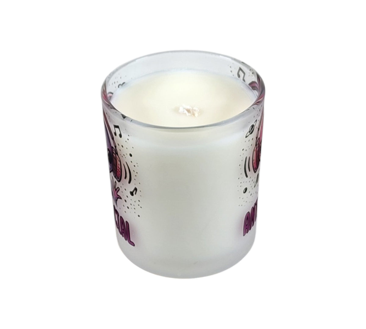 Antisocial | Firecracker Ice Pop Type Scent | Soy Candle | 8 oz | Sublimated Glass Jar | Jenire Designs