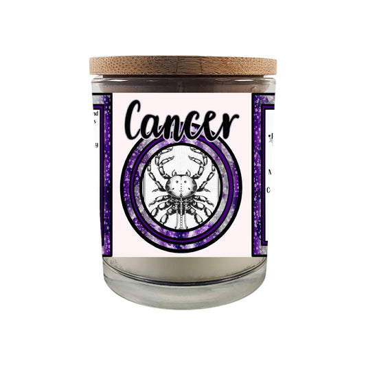 Celebrate the compassionate and intuitive spirit of Cancer with our 8 oz Crackling Wood Wick Soy Candle, designed to reflect the nurturing and emotional qualities of those born between June 21 and July 22. This astrology-inspired candle makes an ideal gift for Cancer birthdays, providing both ambiance and a personalized horoscope reading to enhance your connection with the stars.

Key Features:

Zodiac-Inspired Design: Tailored to embody Cancer's empathetic, protective, and intuitive personality.

Crackling