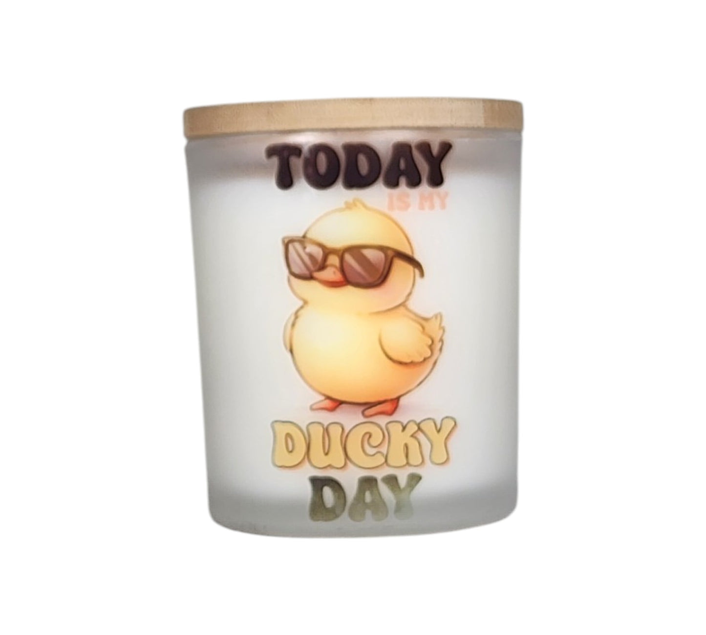 Today is not just any day. Today is a DUCKY day. 🦆✨

Today is My Ducky Day — for the mornings you wake up and decide before your feet even hit the floor that today belongs to you. That you're going to wear the metaphorical sunglasses. Float above the noise. Let things roll right off your back like — well, like a duck.

Cool. Unbothered. Absolutely waddling into the best version of this day.

Light this one first thing. Set the tone. Own it.

🌲 The Scent: Mahogany Teakwood

Warm, rich, and grounding. Mahog