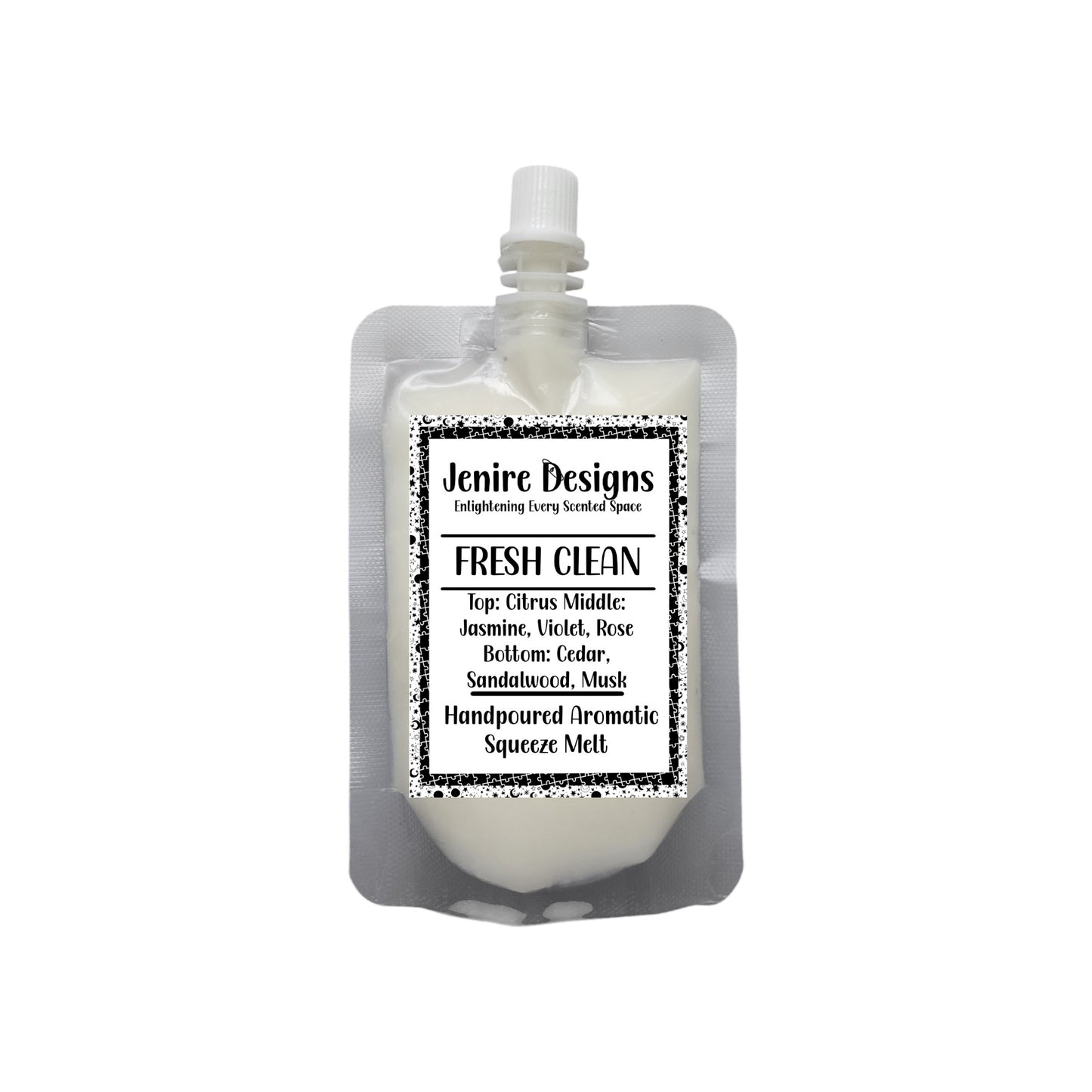 Fresh Clean Squeezable Wax Melt – 2.5 oz | Irish Spring Inspired This premium 2.5 oz wax formulation delivers exceptional fragrance dispersion with its Irish Spring-inspired aromatic profile. The proprietary blend incorporates strategic layering of essential notes: bergamot and orange top notes for immediate impact, followed by a sophisticated heart of rose, pine, and lavender, anchored by base notes of cedarwood and musk for extended longevity. The innovative squeezable delivery system allows for precise 