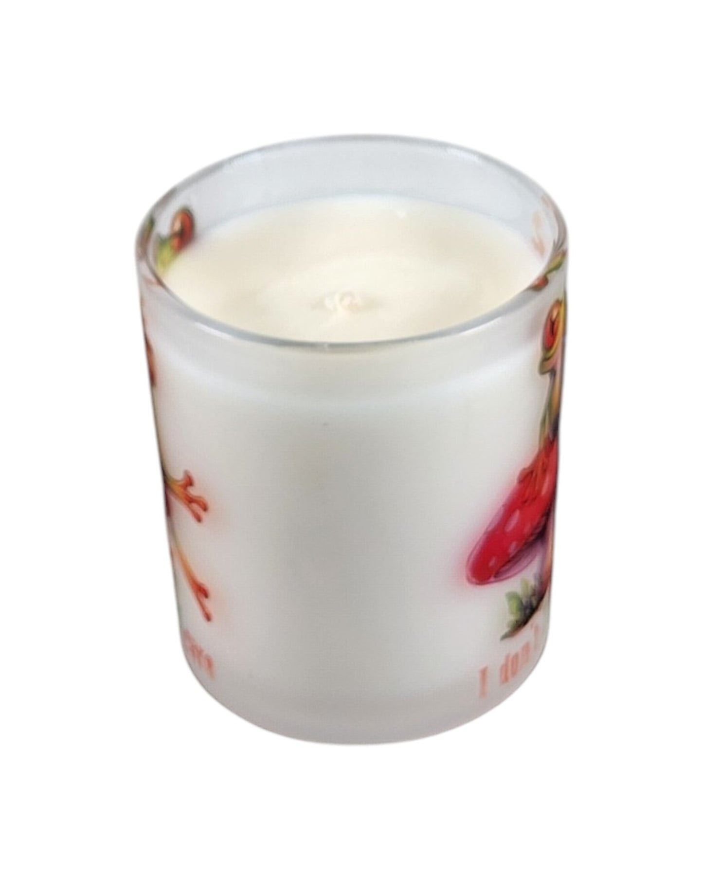 I Don't Froggin Care | Garden Lilac Soy Candle | 8 oz | Sublimated Glass Jar | Jenire Designs