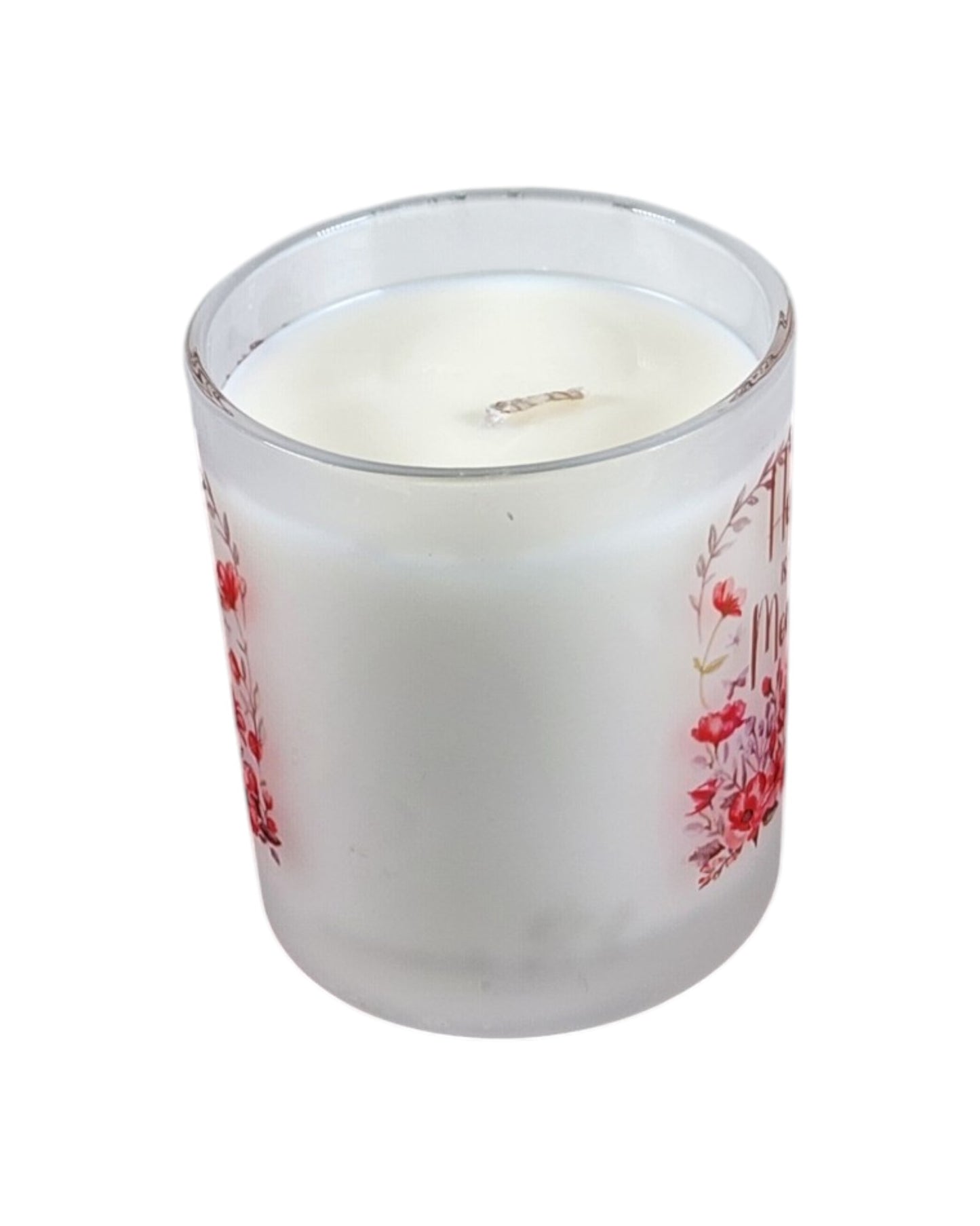 Home | Coconut Mango Type Soy Candle | 8 oz | Sublimated Glass Jar | Jenire Designs