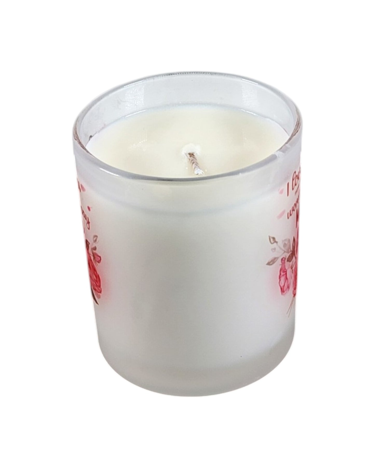 I Love You More | Red Pineapple Type Soy Candle | 8 oz | Sublimated Glass Jar | Jenire Designs