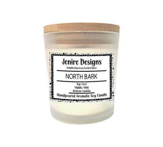 Experience the luxurious essence of North Bark with this exquisite Soy Crackling Wood Wick candle. Indulge in the decadent blend of creamy vanilla and sweet peppermint, tantalizing layers of cool, refreshing mint and rich vanilla. Satisfy your senses with its rich and luxurious fragrance, perfect for adding a touch of elegance to any space. This 8 oz soy wax candle creates a cozy and soothing atmosphere, making it a delightful addition to your home.