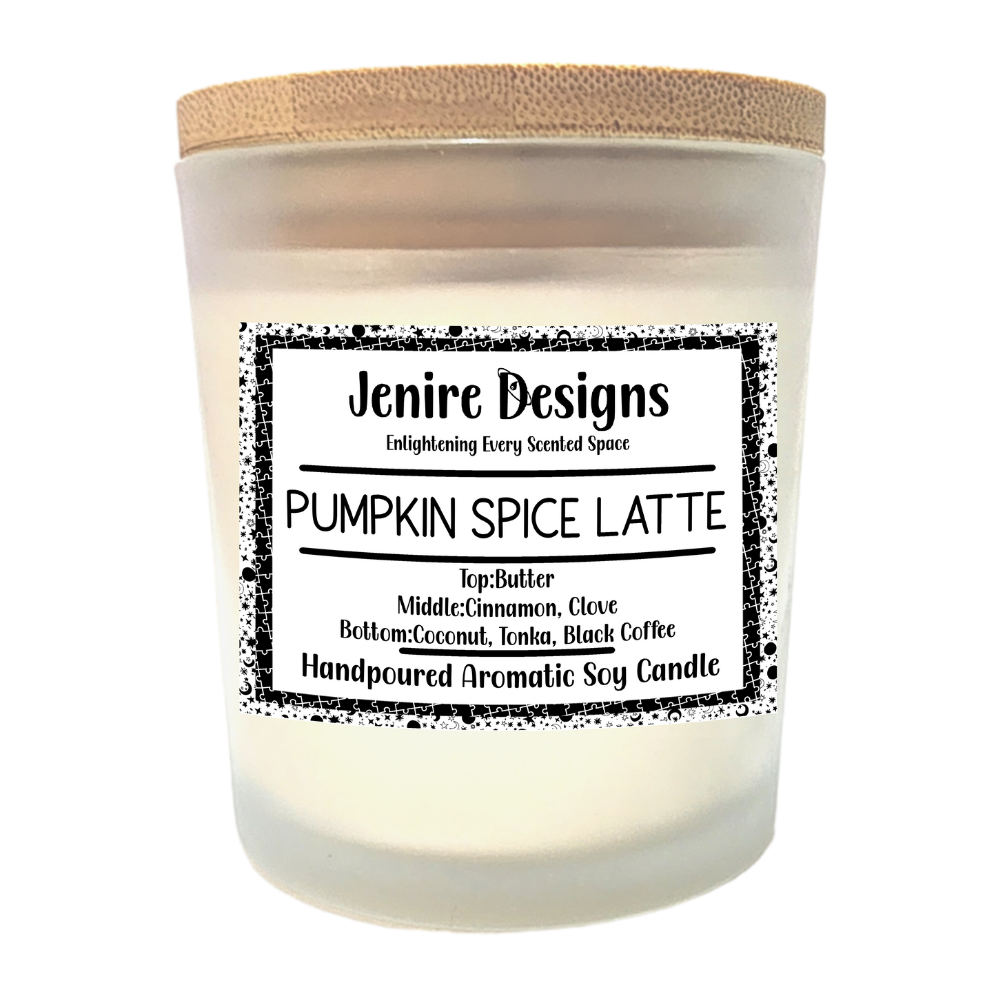 Spiced Pumpkin Latte Soy Candle (8 oz) – Rich Butter, Cinnamon-Clove, Coconut, Tonka & Coffee Depth