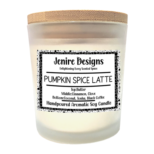 Spiced Pumpkin Latte Soy Candle (8 oz) – Rich Butter, Cinnamon-Clove, Coconut, Tonka & Coffee Depth
