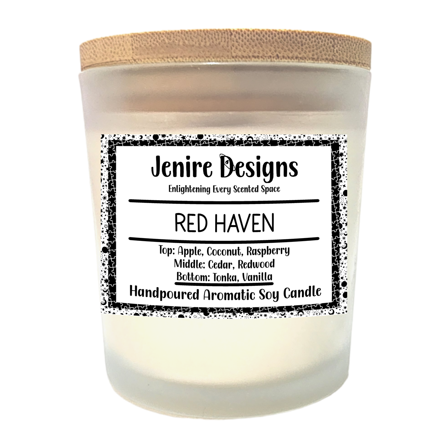 Bask in the cozy glow of summer—one elegant flicker at a time.

Light up your space with Red Haven, a hand-poured soy candle inspired by the soft sweetness of a sun-ripened Apple orchard. Paired with a crackling wood wick, this candle offers both vibrant scent and tactile ambiance—a perfect blend of warmth and luxury.

Peach-Infused Aromatic Experience
This fragrance paints a portrait of summer with top notes that gently unfold into the genuine sweetness of sun-warmed Apple raspberry. Crisp, juicy, and refr