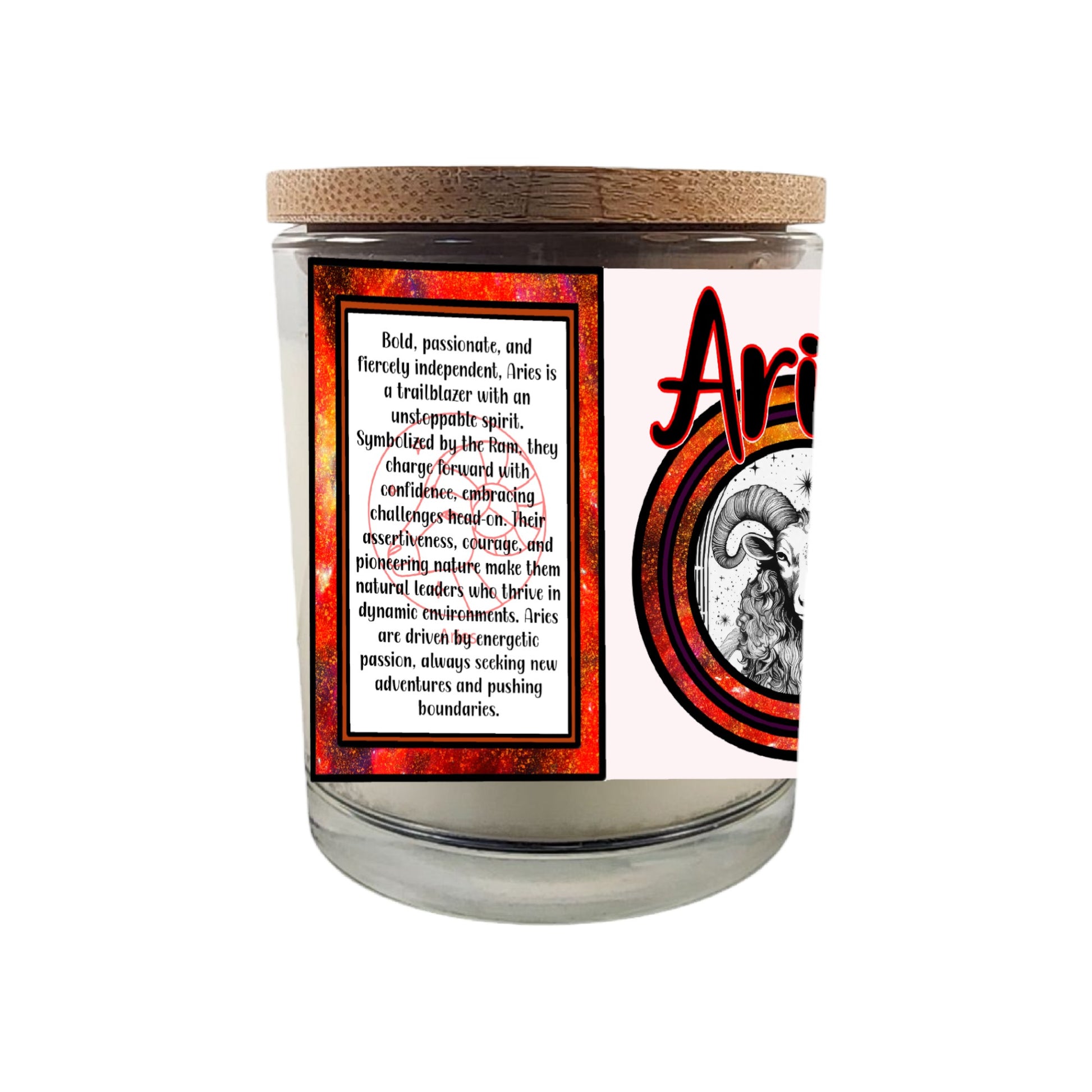 Ignite the fearless spirit of Aries with our 8 oz Crackling Wood Wick Soy Candle, meticulously crafted to embody the bold and passionate essence of those born between March 21 and April 19. This astrology-inspired candle makes an exceptional gift for March and April birthdays, offering a sensory journey that resonates with Aries' dynamic energy.

Key Features:

Crackling Wood Wick: Enhances the ambiance with a soothing crackle, reminiscent of a cozy fireside, perfect for relaxation and meditation.

Premium 