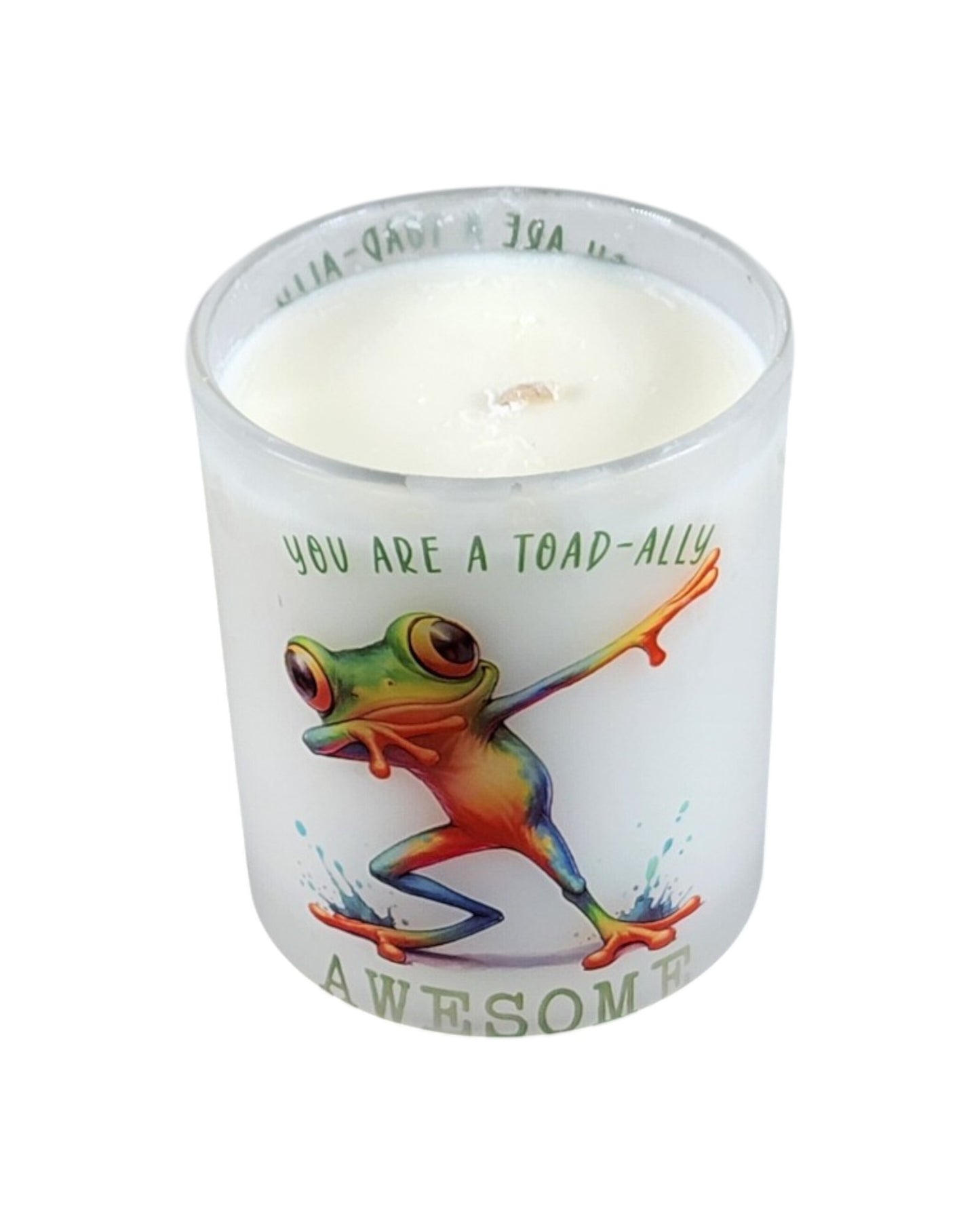 Totally Awesome | Fruity Pebbles Type  Soy Candle | 8 oz | Sublimated Glass Jar | Jenire Designs