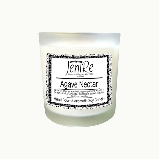 Experience the rejuvenating power of the jungle with every light of this luxurious Agave Nectar Soy Crackling Wood Wick Scented Candle. Let the fusion of green, grapefruit, agave, and papaya invigorate your senses with a burst of freshness and tanginess. Surround yourself in a tropical paradise as the fruity medley of peach, apricot, mango, and pineapple creates a mouthwatering aroma with juicy nuances. And as the fragrance settles, indulge in the sweet and comforting essence of vanilla